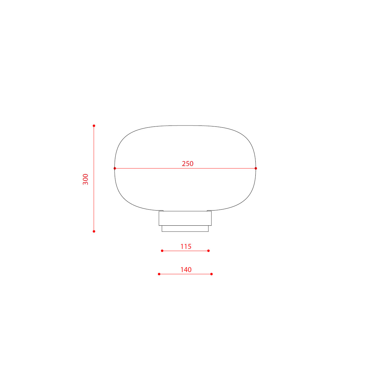 Legier 557.32 Tischleuchte, Schwarz & Kupfer, Opalglas