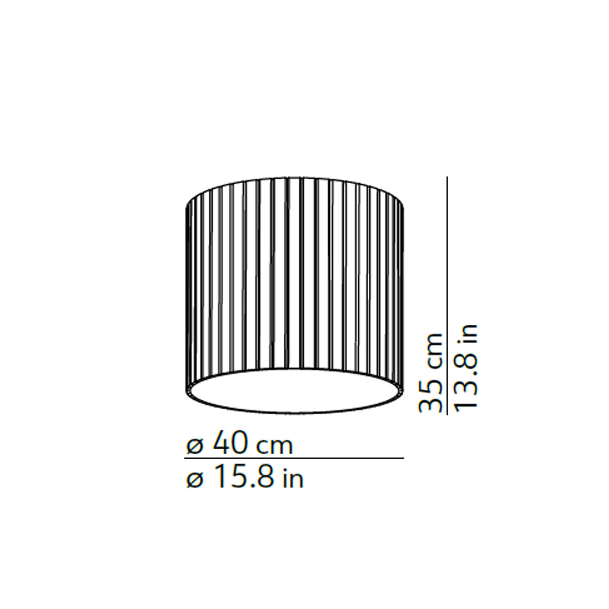 Giass 40 Deckenleuchte, Rauchig, Ø: 40cm