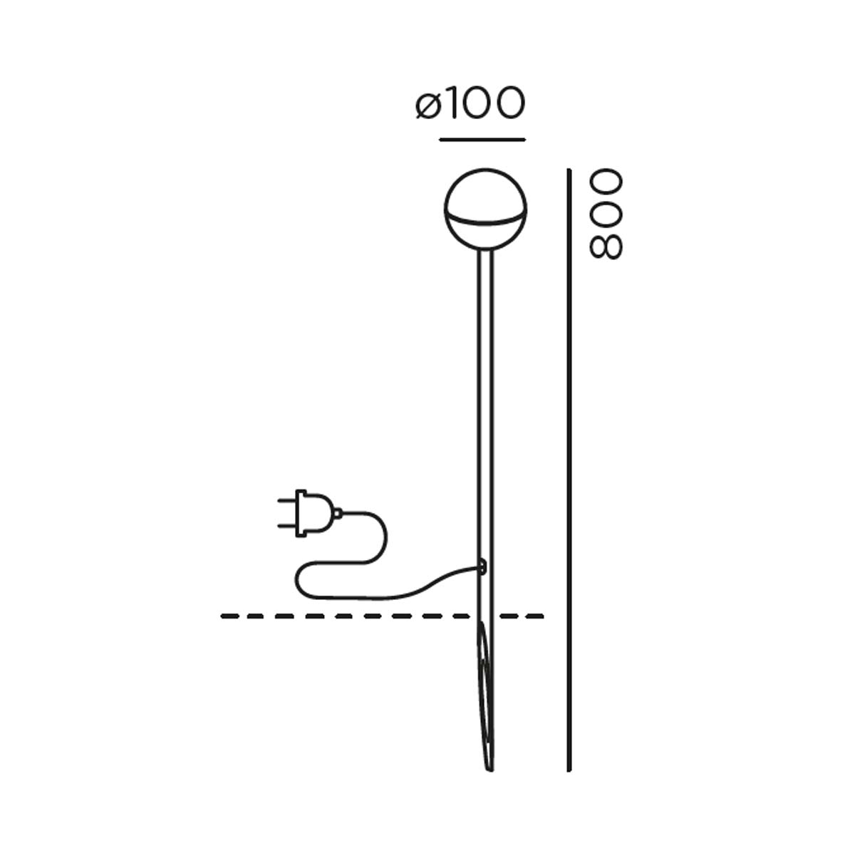 IP44.de bal.4 spike Erdspießleuchte, H: 80 cm, Deep Black IP44.de bal.4 spike Erdspießleuchte, H: 80 cm, Deep Black