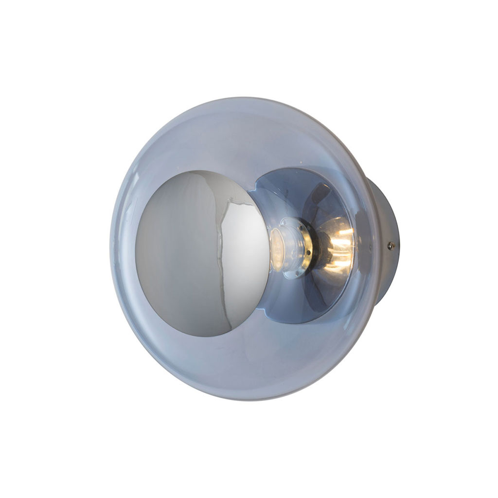 Horizon Wand-/ Deckenleuchte S Ø 21 cm, Deep Blue, Silber