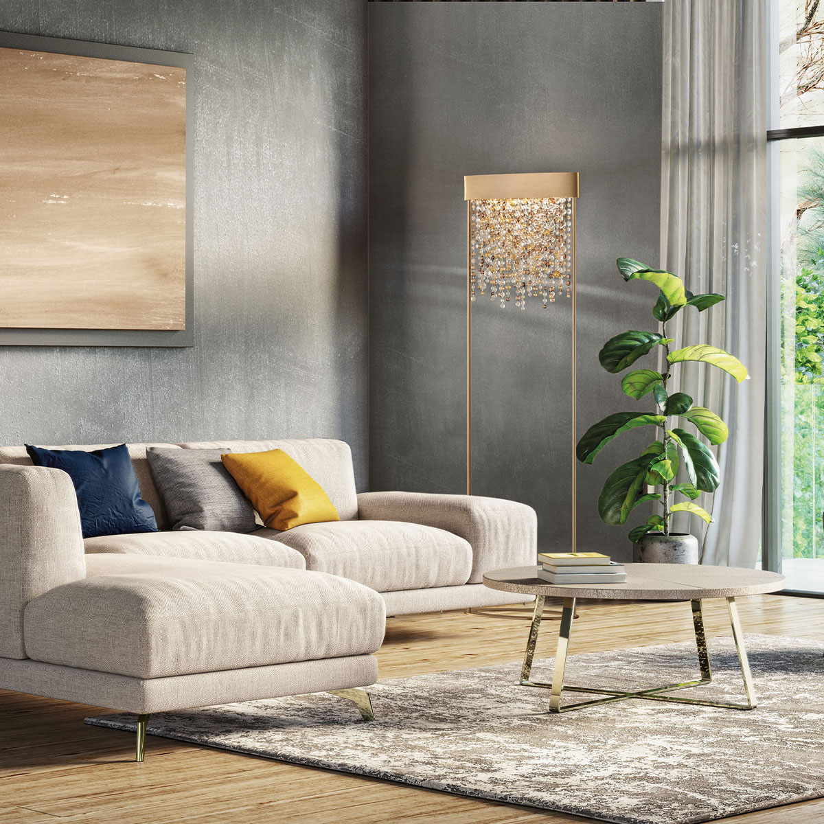 Olà STL2 Stehleuchte, H: 180 cm, Weiß matt, LED-Modul