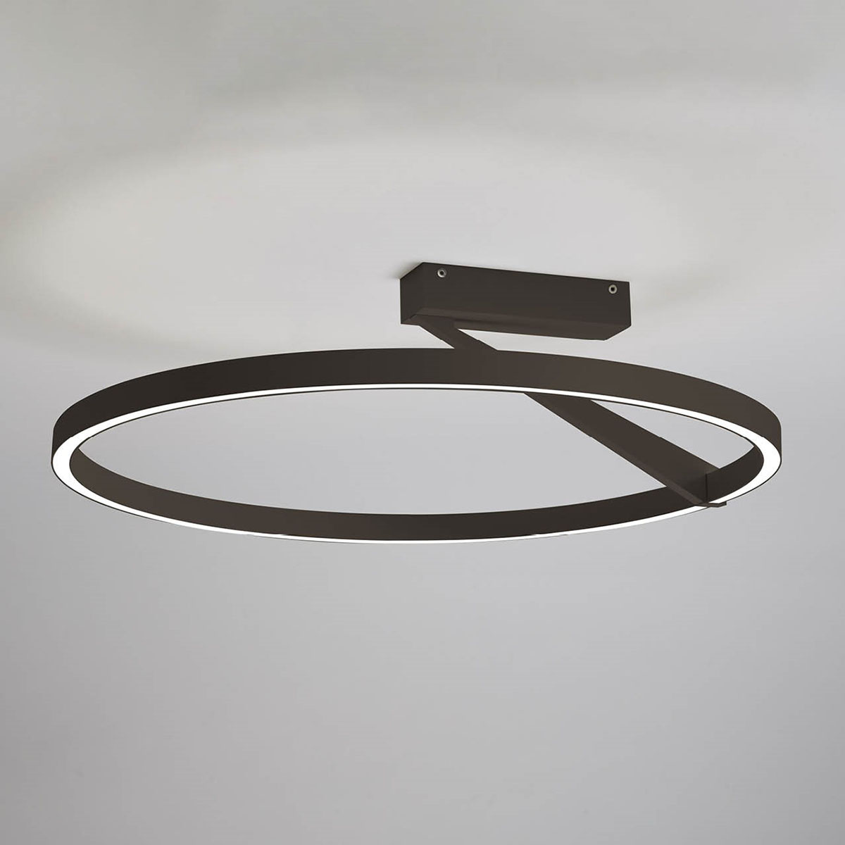 Vivida Meridiana Ring Wand-/ Designer-Wandleuchte mit Up-Down Licht, Bronze, Ø: 60 cm – indirekte Beleuchtung für stimmungsvolles Ambiente, Ringlampe Vivida Meridiana Ring Wand-/ Designer-Wandleuchte mit Up-Down Licht, Bronze, Ø: 60 cm – indirekte Beleuchtung für stimmungsvolles Ambiente, Ringlampe
