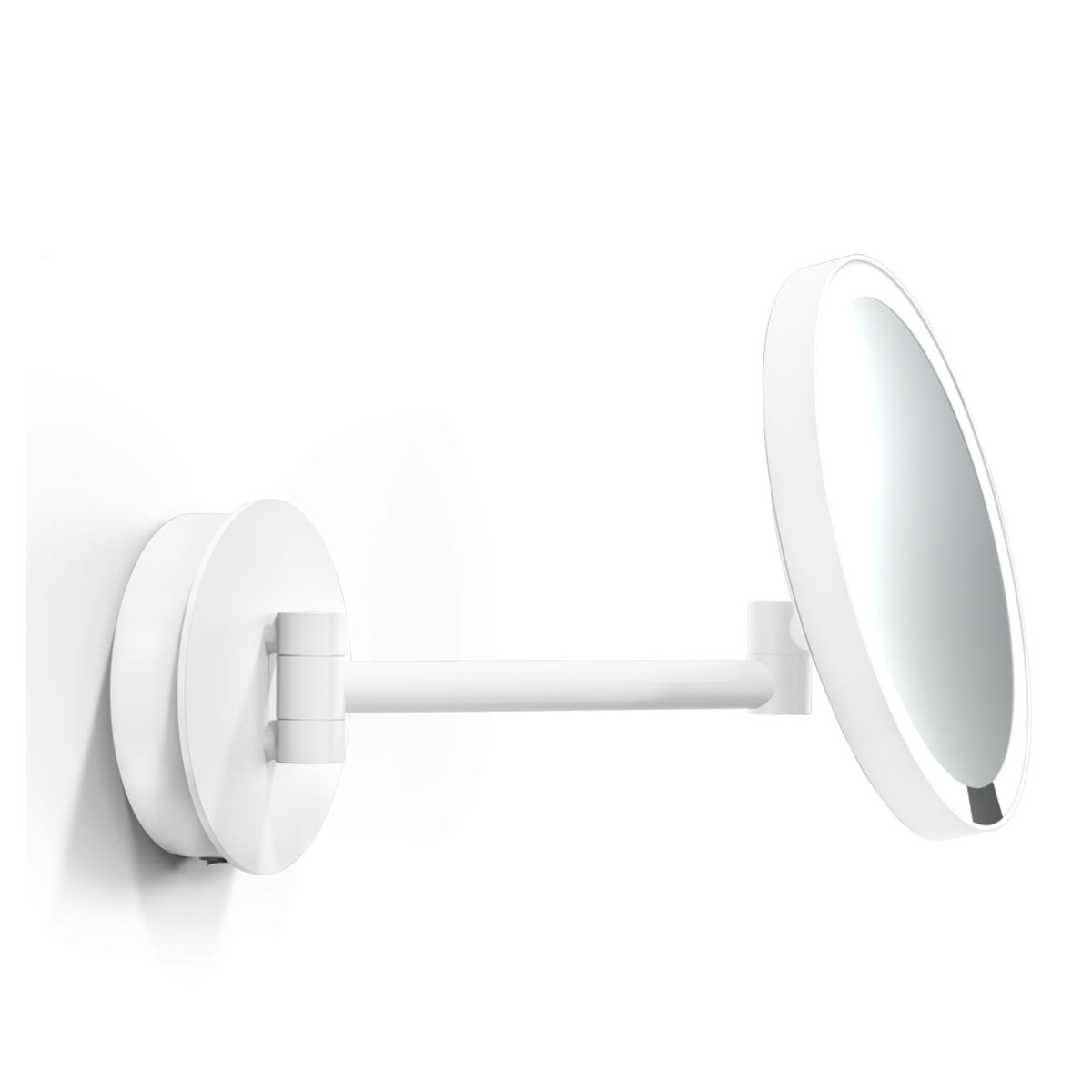 Exklusiver Schminkspiegel mit Licht – Serie Just Look Plus WR Akku Schminkspiegel mit Licht Bad, H: 21,5 cm, B: 37 cm, Weiß matt, 7x Vergrößerung von Decor Walther Exklusiver Schminkspiegel mit Licht – Serie Just Look Plus WR Akku Schminkspiegel mit Licht Bad, H: 21,5 cm, B: 37 cm, Weiß matt, 7x Vergrößerung von Decor Walther