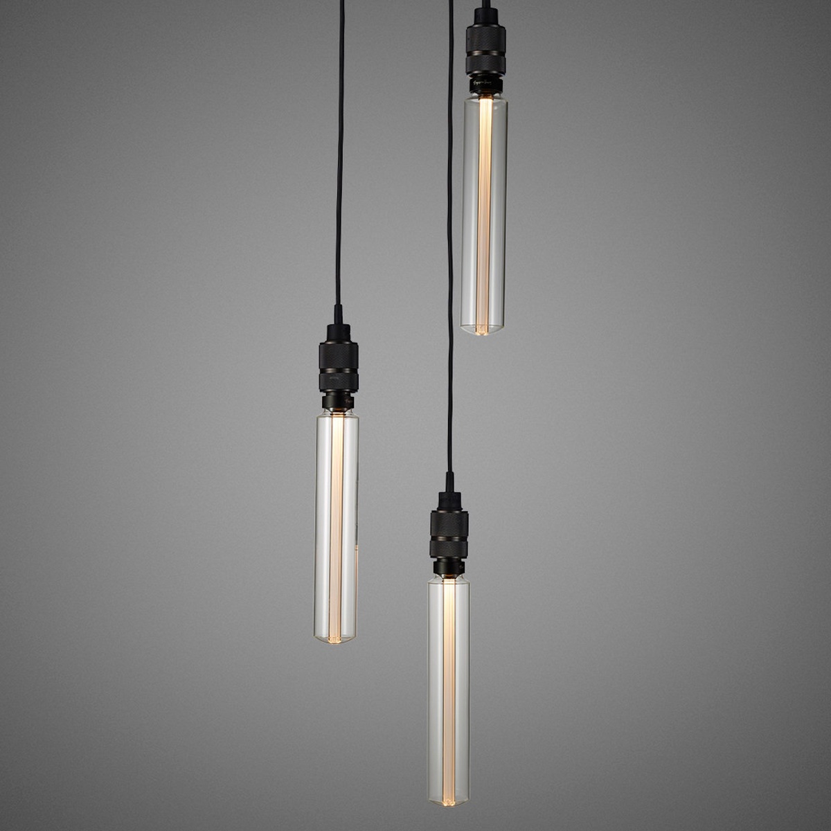 Buster + Punch Hooked 3.0 Pendelleuchte 3-flammig, 2 m, Nude, Smoked Bronze