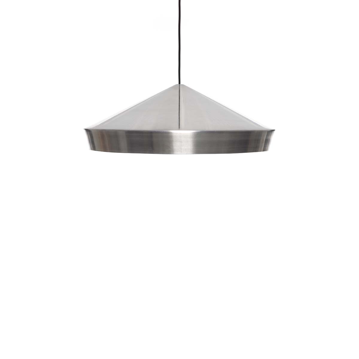 Tom Dixon Unbeaten Flat LED Pendelleuchte, Aluminium, Ø: 60 cm, H: 20 cm