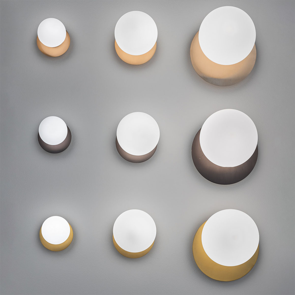 Pearl Wandleuchte, B: 24 cm, T: 25,5 cm, Bronze