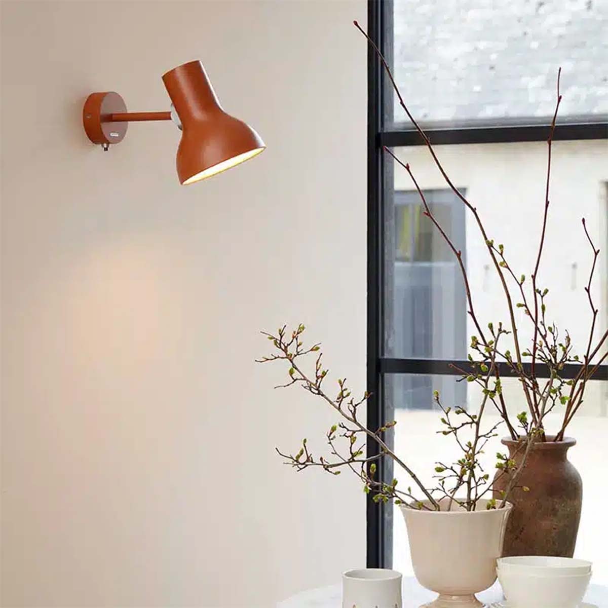 Anglepoise Type 75 Mini Wandleuchte Margaret Howell Edition, Sienna, Mit Kabel