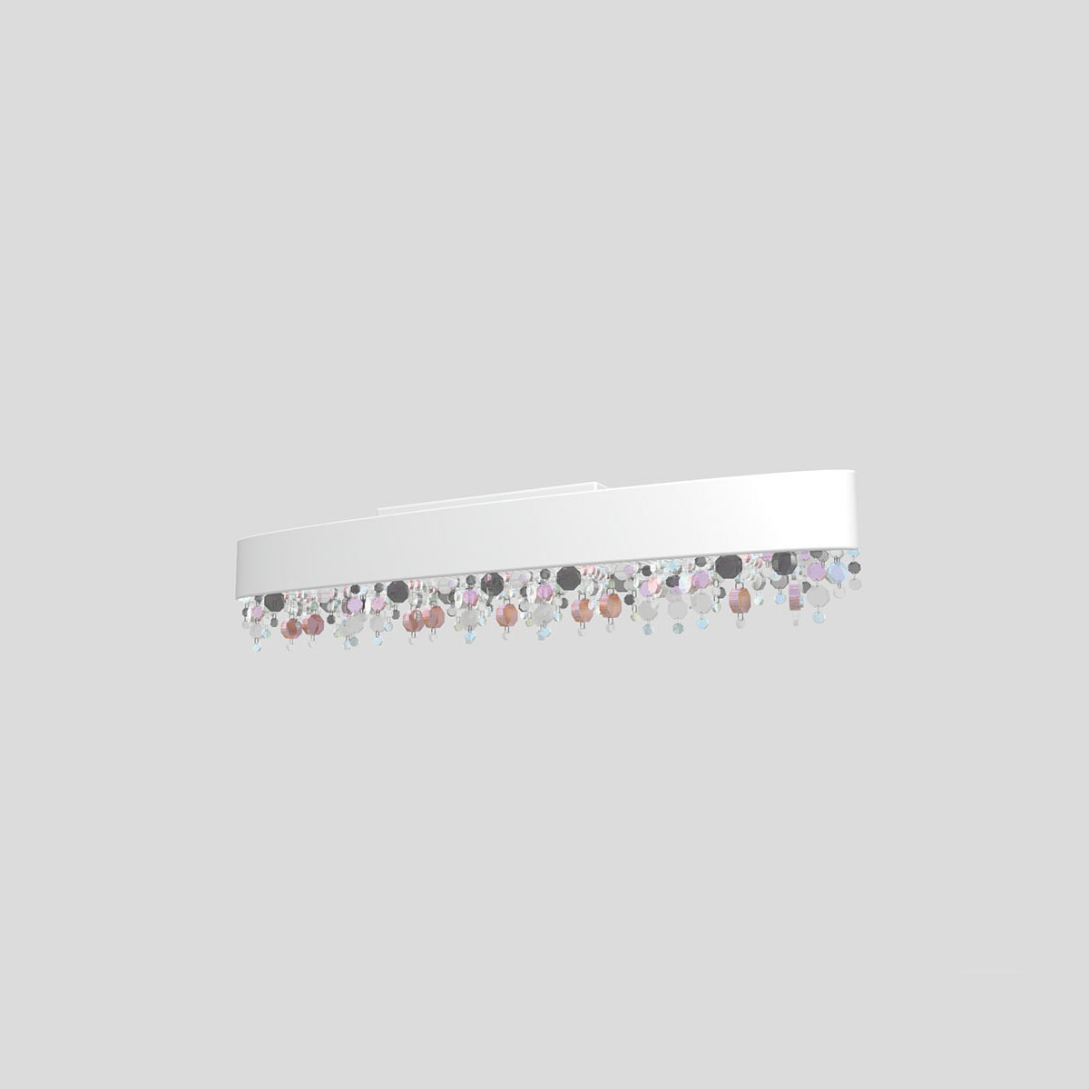 Masiero Olà PL4 OV 100 Deckenleuchte Deckenleuchten - elegantes Designerlicht aus Glas und Metall, Farbe Weiß Masiero Olà PL4 OV 100 Deckenleuchte Deckenleuchten - elegantes Designerlicht aus Glas und Metall, Farbe Weiß