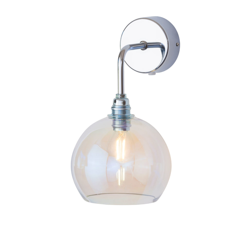 Rowan Wandleuchte S Ø 15,5 cm, Ivy Green, Gold