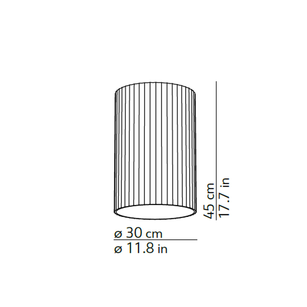 Giass 30 Deckenleuchte, Rauchig, Ø: 30cm