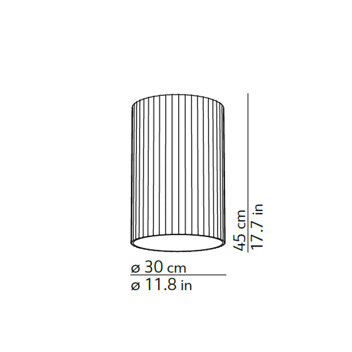 Giass 30 Deckenleuchte, Rauchig, Ø: 30cm