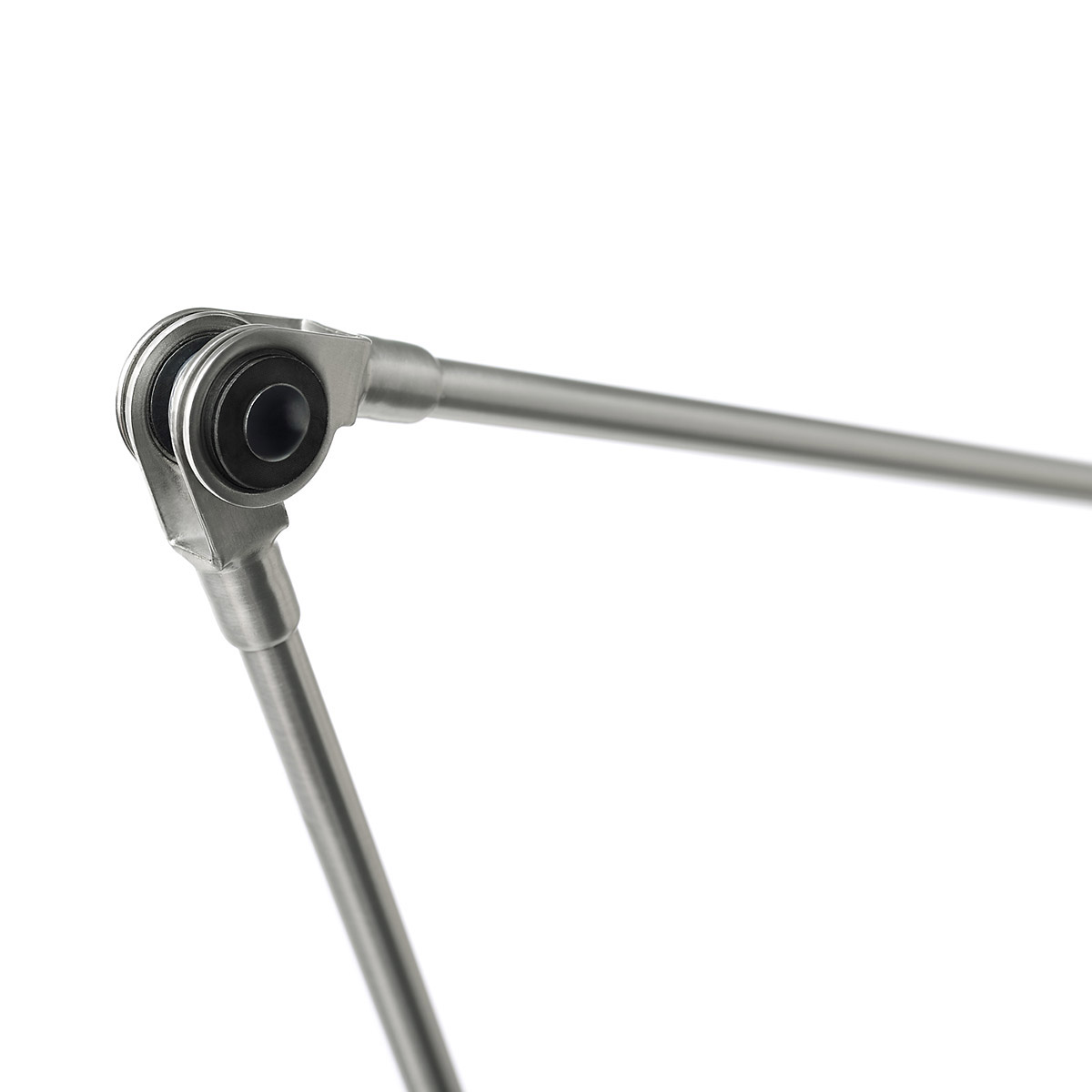 Daphine LED Tischleuchte, H: 45 cm, Nickel gebürstet, Extra-Warmweiß 2700K