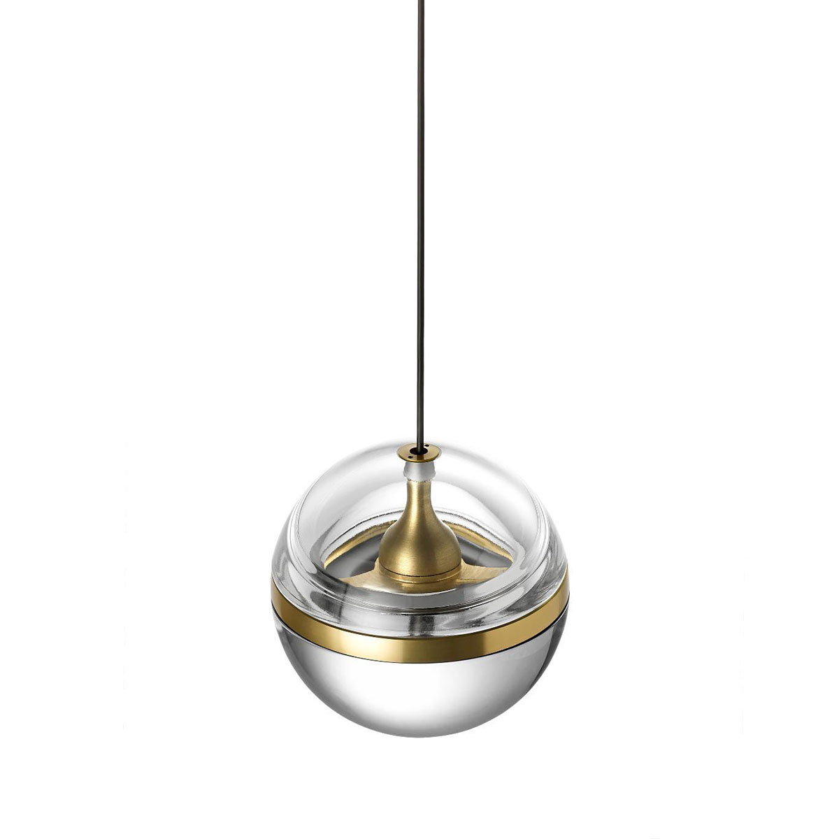 Limbus Modular Pendelleuchte, Ø: 12 cm, Messing eloxiert, Extra-Warmweiß 2700K