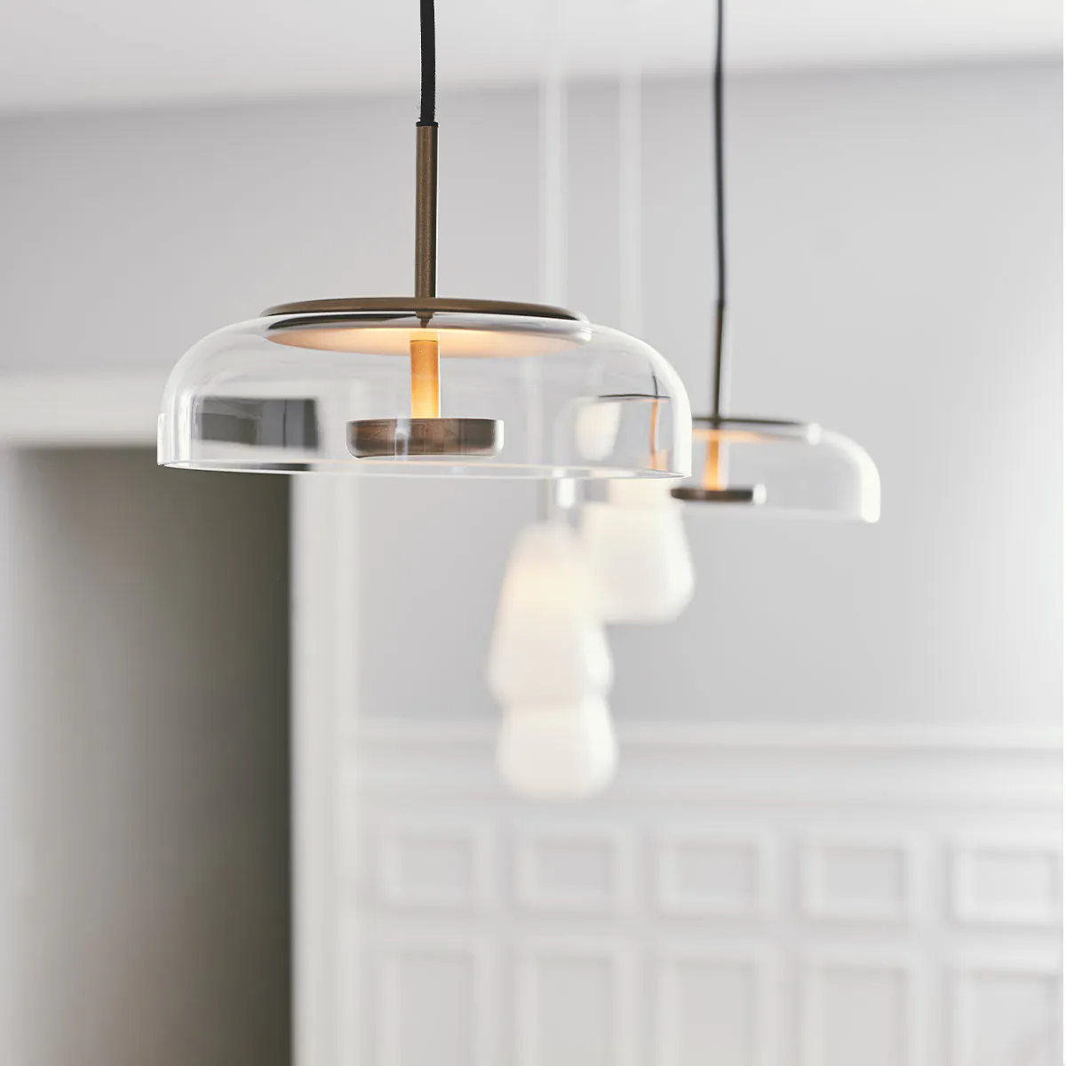 Blossi 1 Pendelleuchte, Ø: 23 cm, Gold