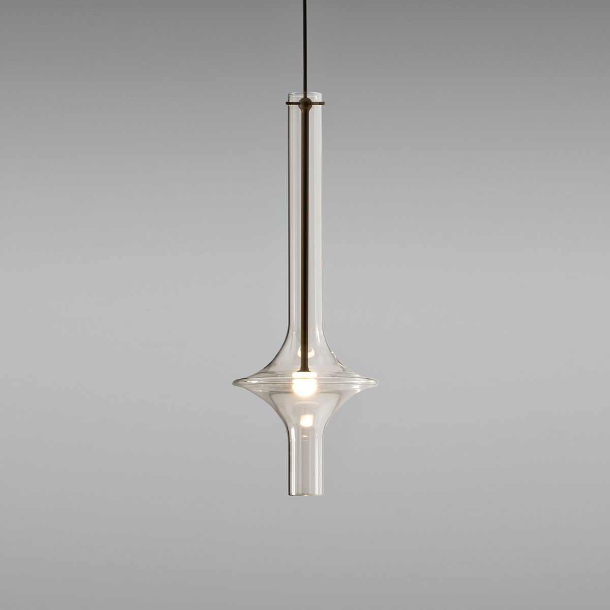 Penta Light Wonder 1504-21 Pendelleuchte Pendelleuchte – Rauchglas in Schwarz, stilvolles Highlight, brillantes Strahlen, bringt Atmosphäre ins Wohnzimmer, exklusive Designerleuchte von Penta Light, ideal über Esstisch, Küche oder Wohnzimmer