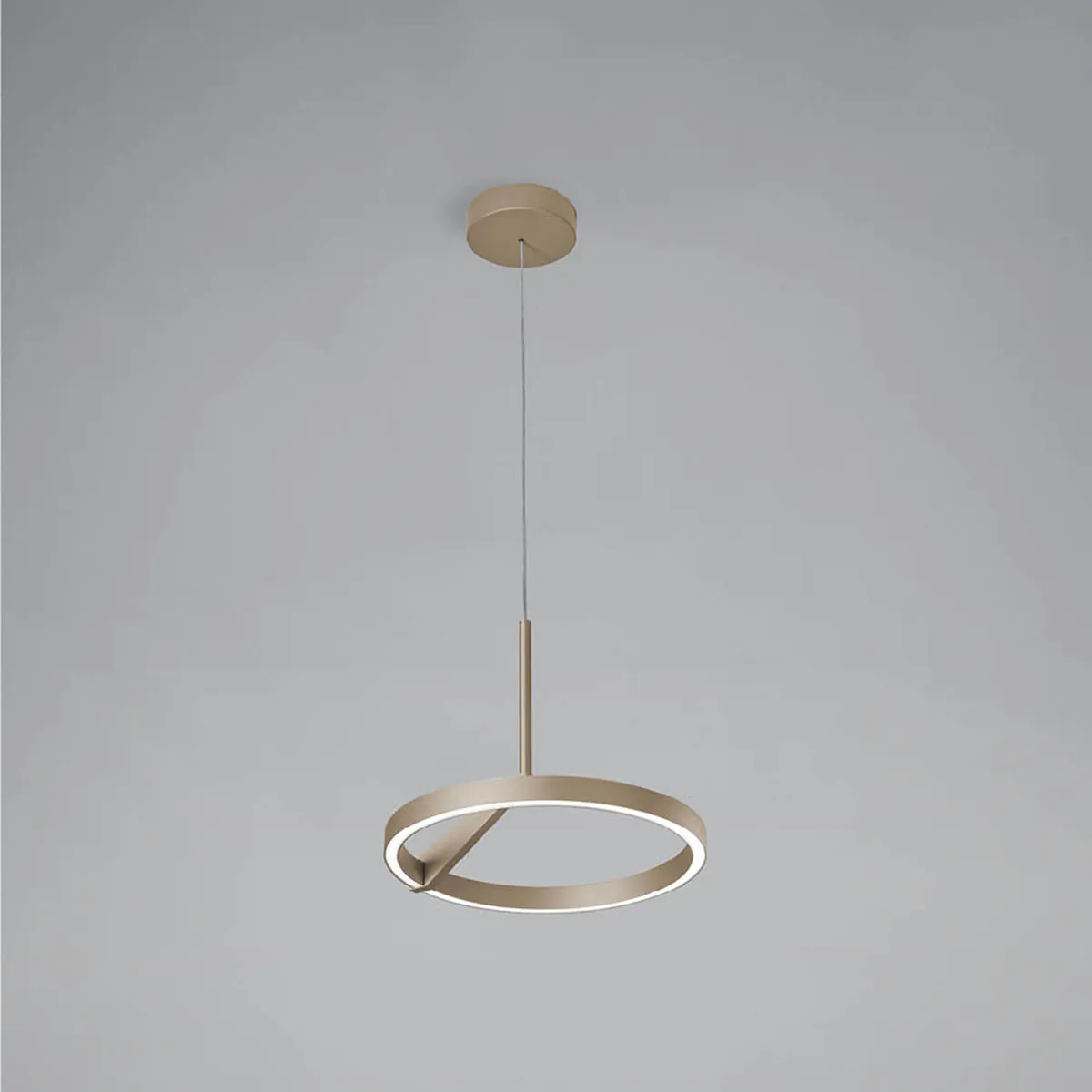 Meridiana Ring Pendelleuchte mit Up-Down Licht, Sand, Ø: 33 cm