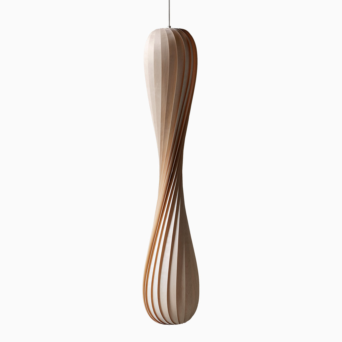 TR7 Pendelleuchte, Birke Natur, Ø: 25 cm, H: 112 cm