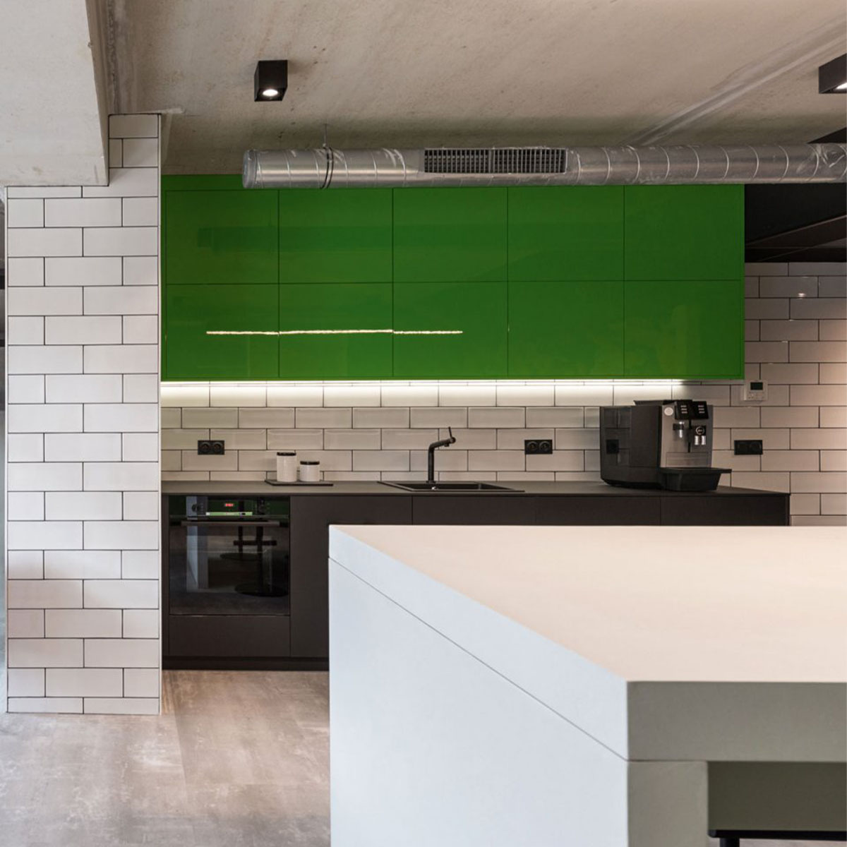 MINIGRID ON 150 93050 DIM8 Aufbaustrahler, L: 10,5 cm, B: 10,5 cm, Weiß & Schwarz, Warmweiß 3000K, 50°