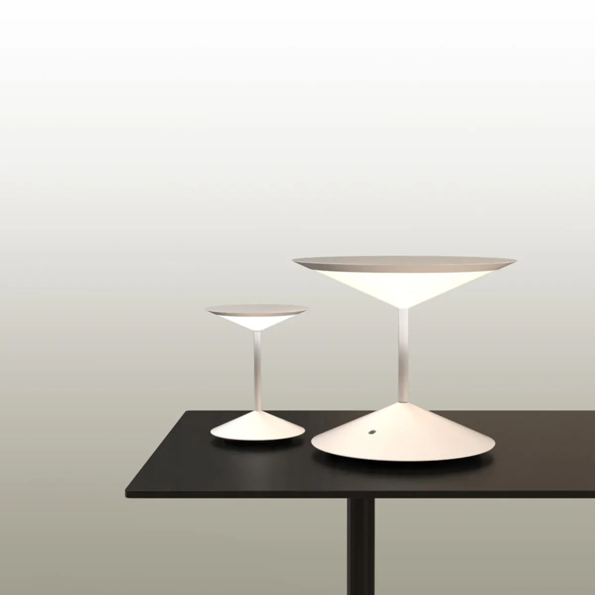 Narciso 1710-01 Mobile Akku Tischleuchte Small, Ø: 15,7 cm, Gold