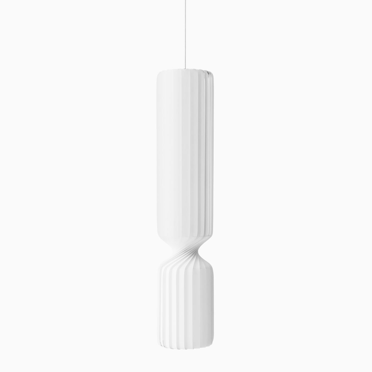 TR41 Pendelleuchte, PC / Vliesstof, Ø: 25 cm, H: 120 cm