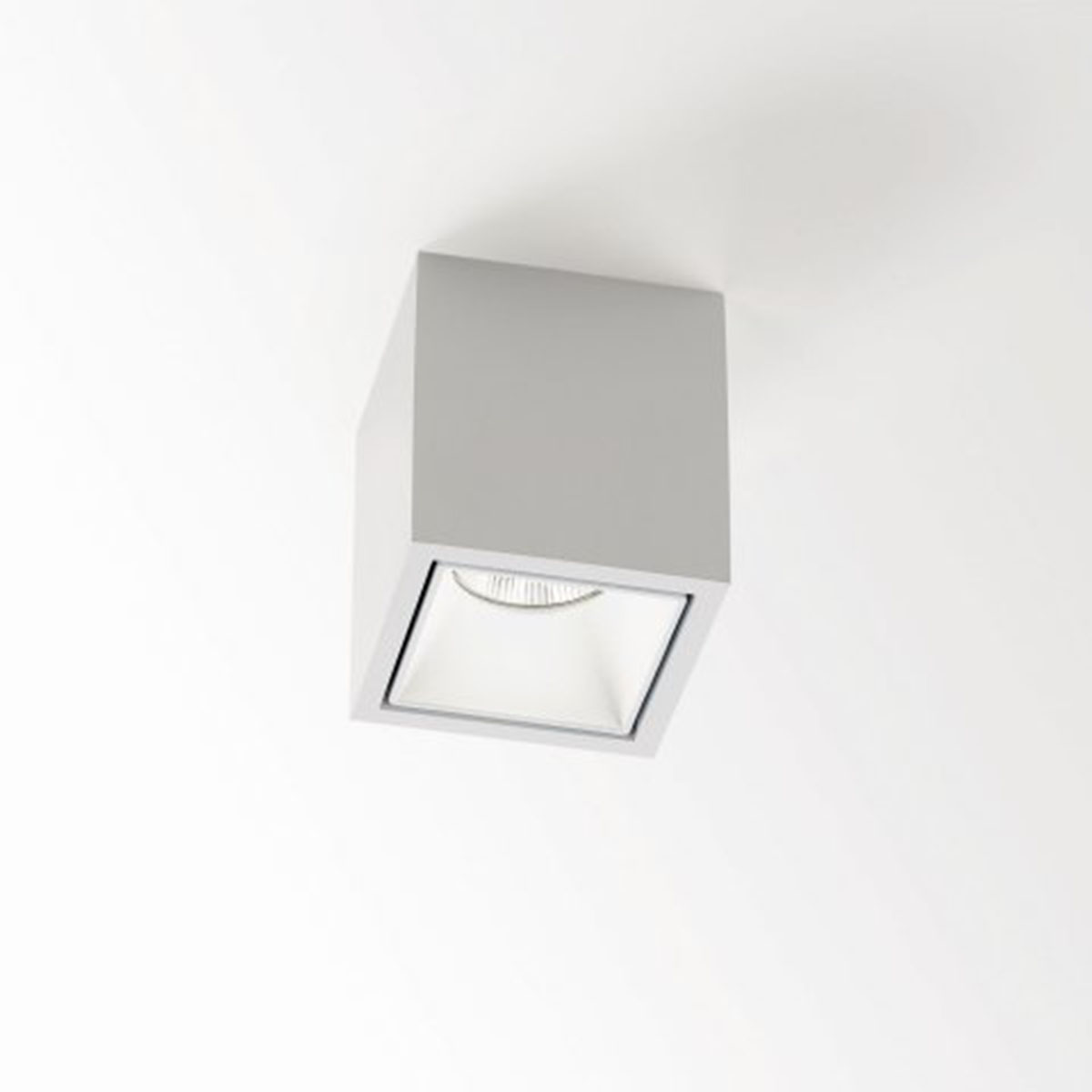 BOXY L 92733 DIM8 Aufbaustrahler, L: 8 cm, B: 8 cm, Weiß, Extra-Warmweiß 2700K