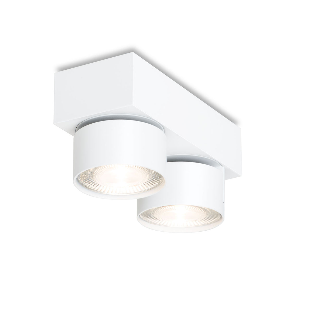 Wittenberg 4.0, wi4-ab-2e Aufbaustrahler, Weiß matt, Warmweiß 3000K, Spot 12°, Phase Cut