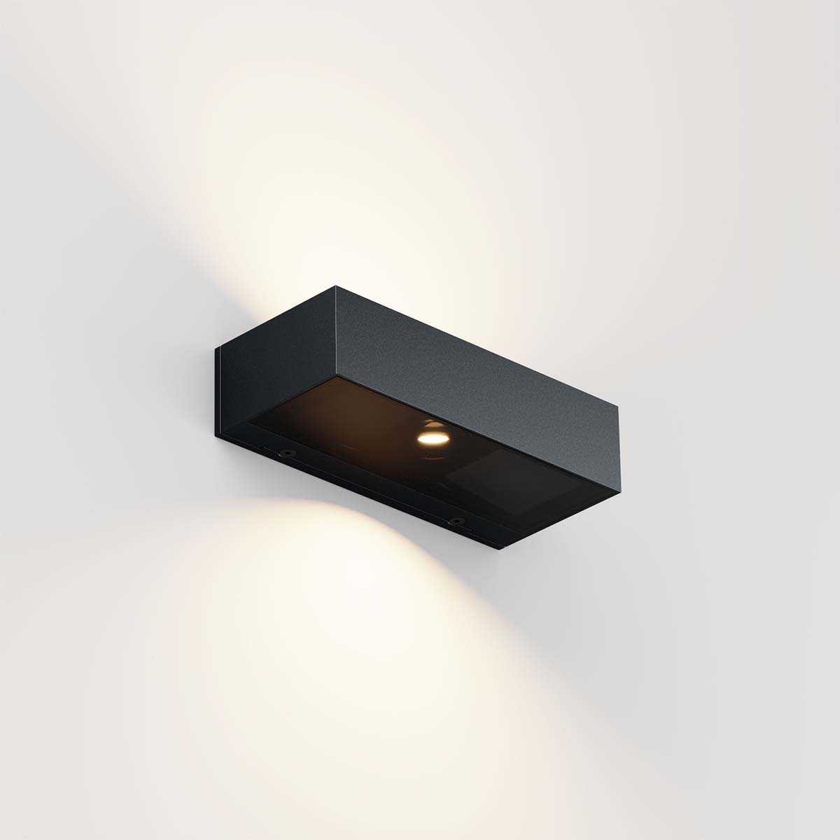 IP44.de iem.2 X Wandleuchte, H: 4,5 cm, T: 8,2 cm Anthrazit Phasenabschnittdimmer IP44.de iem.2 X Wandleuchte, H: 4,5 cm, T: 8,2 cm Anthrazit DALI