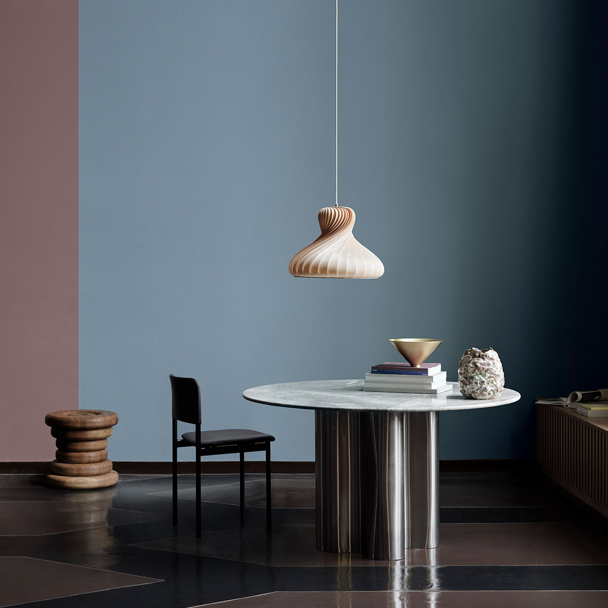 TR22 Pendelleuchte, Birke Natur, Ø 42 cm, H: 30 cm