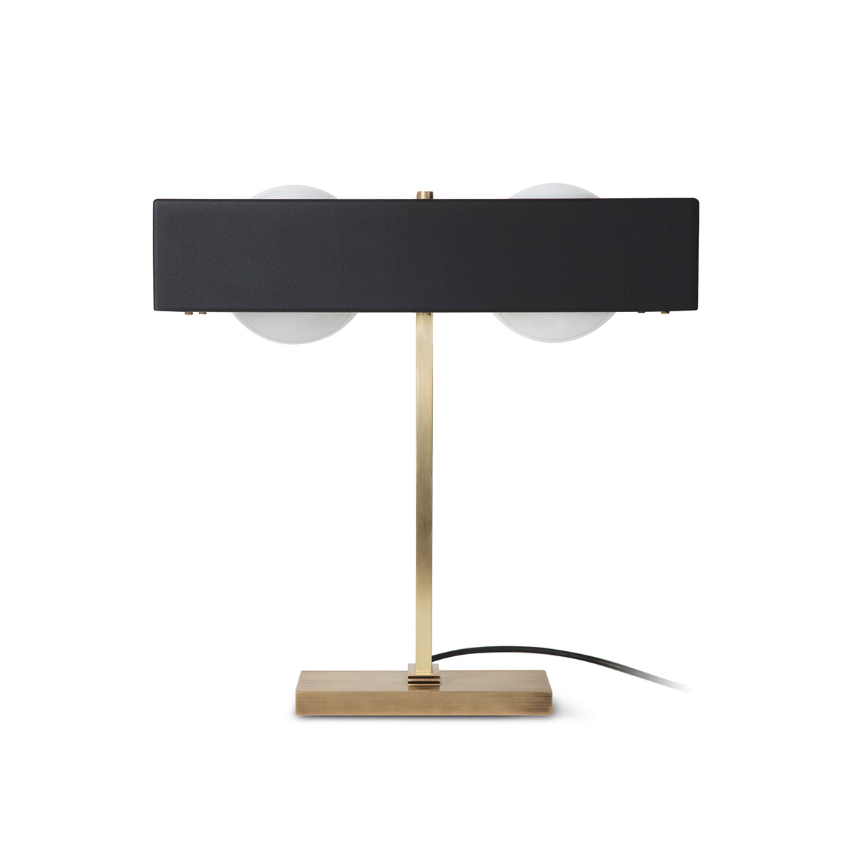 poliertes Messing und Aluminium und Glas Leuchte von Bert Frank – Kernel Tischleuchte, H: 41,5 cm, 2-flammig, Schwarz, luxuriöses Statement-Design, atmosphärisches Licht poliertes Messing und Aluminium und Glas Leuchte von Bert Frank – Kernel Tischleuchte, H: 41,5 cm, 2-flammig, Schwarz, luxuriöses Statement-Design, atmosphärisches Licht