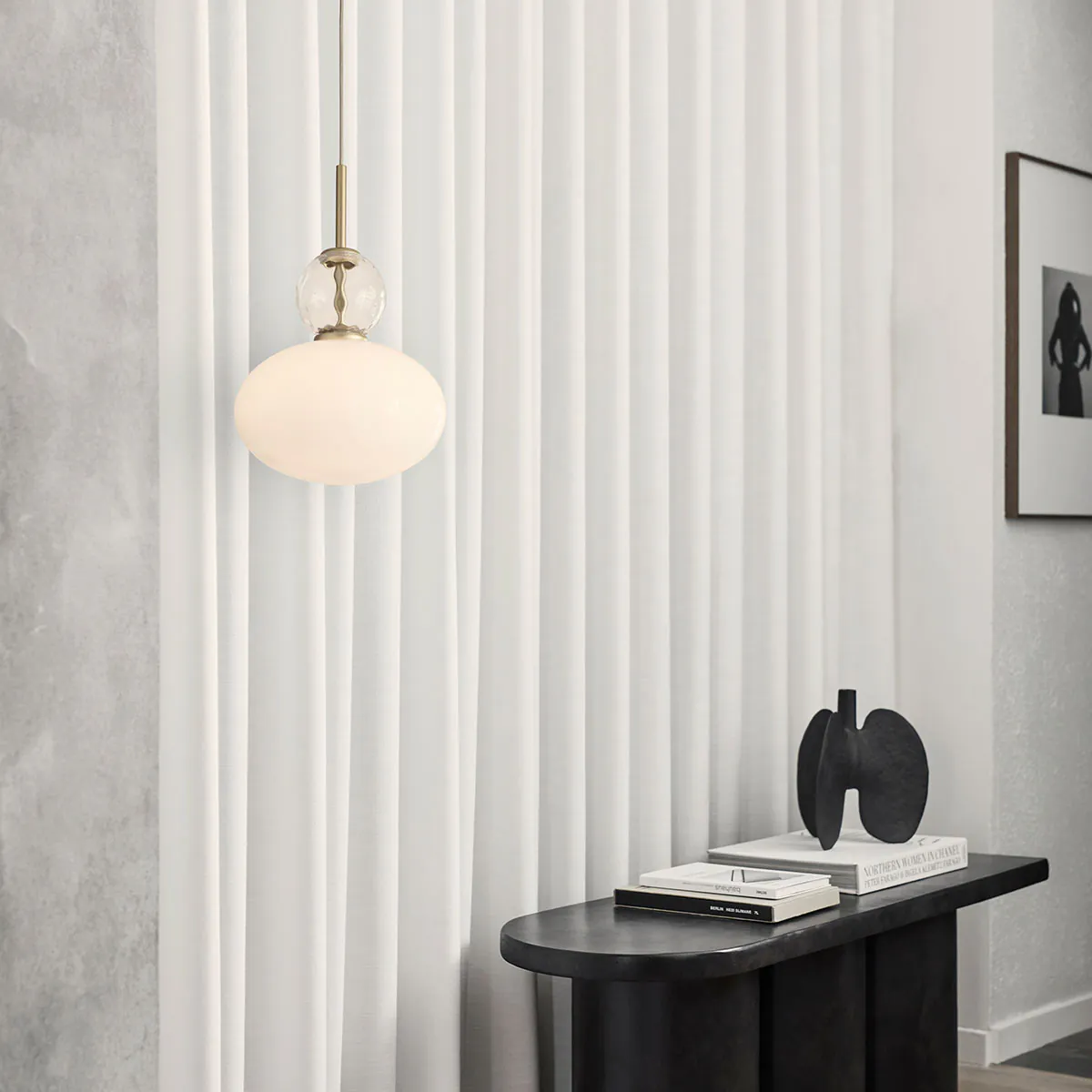 Rizzatto 32 Pendelleuchte, Ø: 30 cm, Silber satiniert