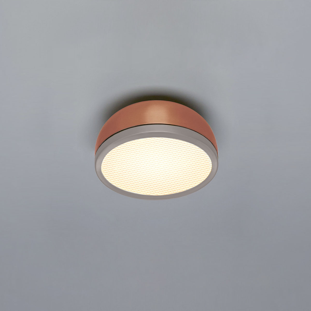 Molly 556.72 Wand - Deckenleuchte Ø: 20 cm, Kupfer, Sandgrau Molly 556.72 Wand - Deckenleuchte Ø: 20 cm, Kupfer, Sandgrau