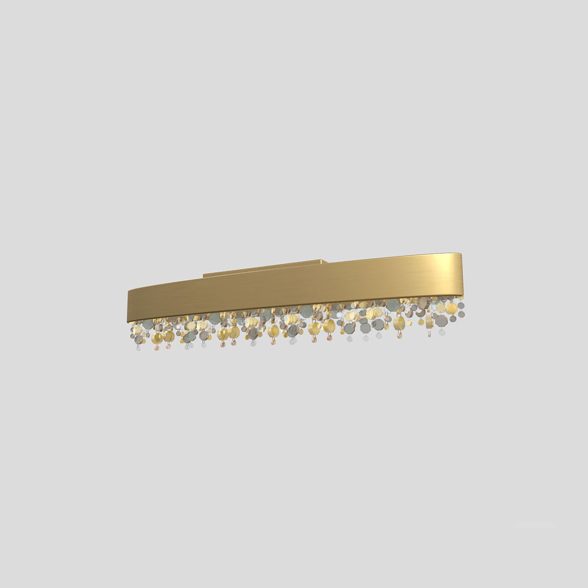Olà PL4 OV 100 Deckenleuchte, Gold brüniert, L: 100 cm, Retrofit Olà PL4 OV 100 Deckenleuchte, Gold brüniert, L: 100 cm, LED-Modul