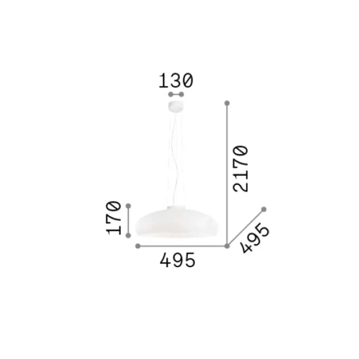 Aria SP1 Pendelleuchte, Ø: 49,5 cm Aria SP1 Pendelleuchte, Ø: 49,5 cm