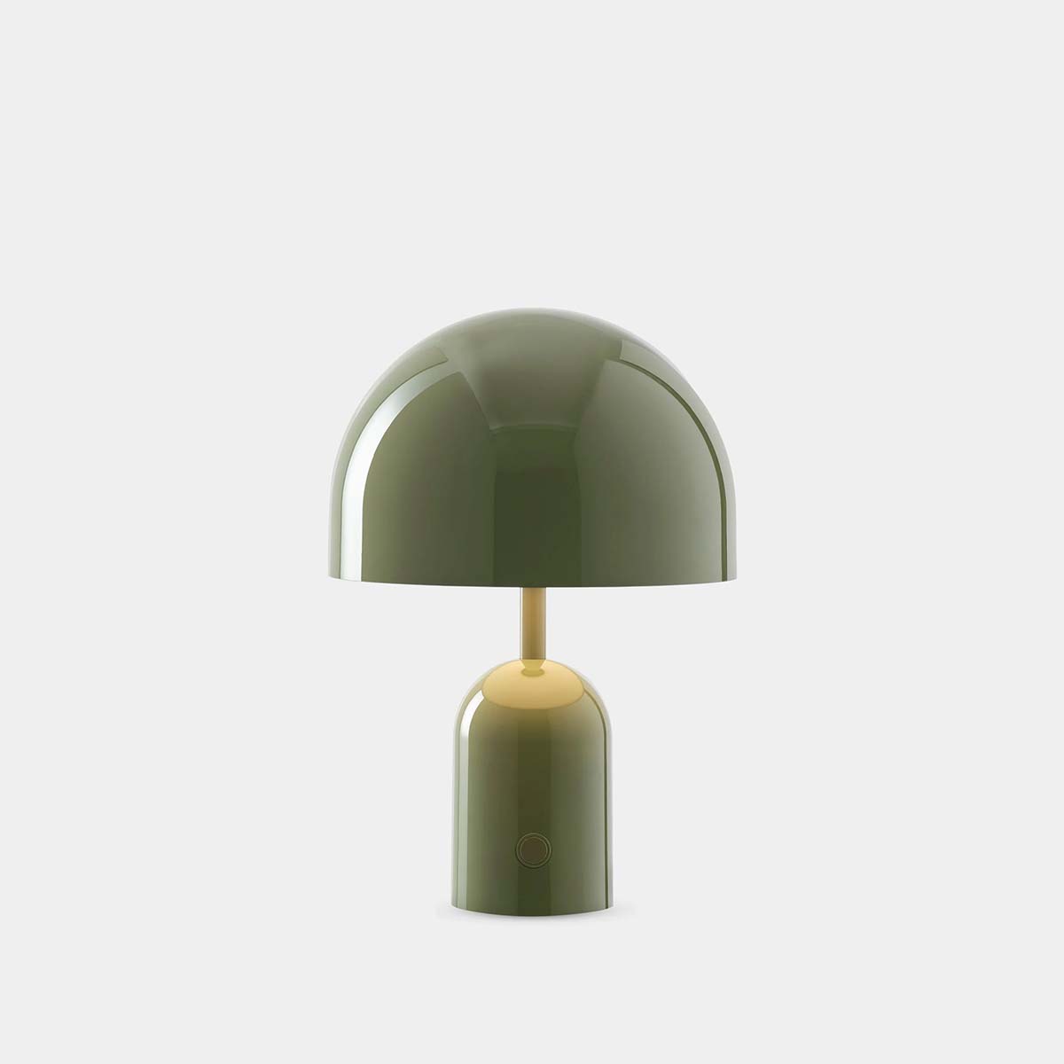 Tom Dixon Bell Portable Akku Tischleuchte, H: 28 cm, Grün Tom Dixon Bell Portable Akku Tischleuchte, H: 28 cm, Grün