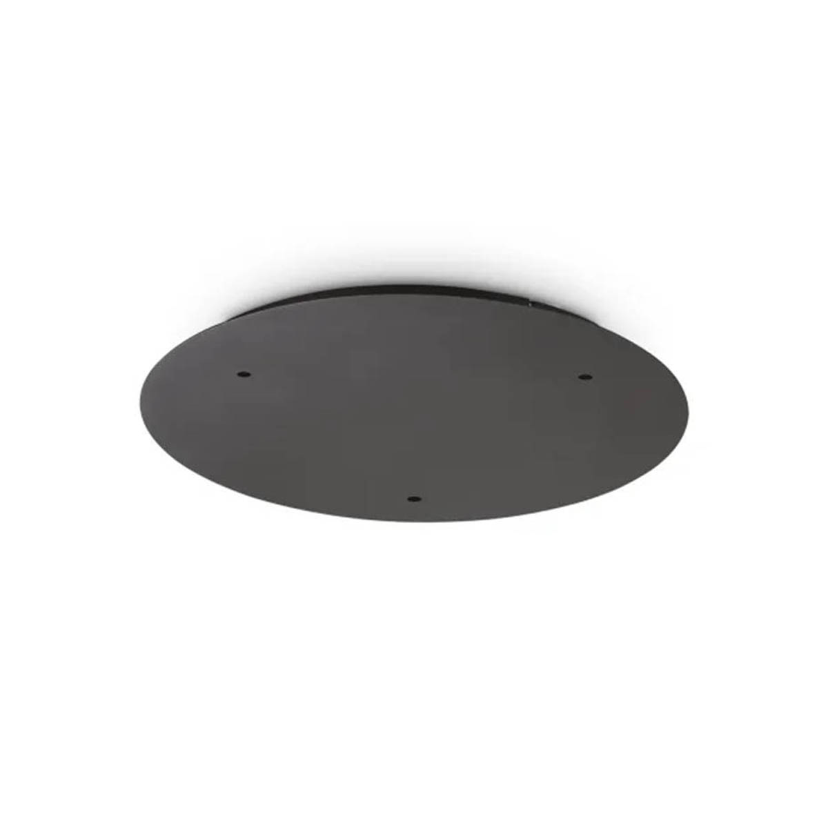 Ideal Lux Lampen Baldachin rund 3-fach, Ø: 30 cm, H: 3,6 cm Schwarz
