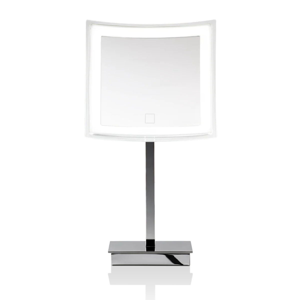 Decor_Walther_BS_83_touch Decor Walther BS 83 Touch Akku Tisch Kosmetikspiegel mit Licht, Chrom, H: 41,5 cm, B: 21 cm, 5x Vergrößerung