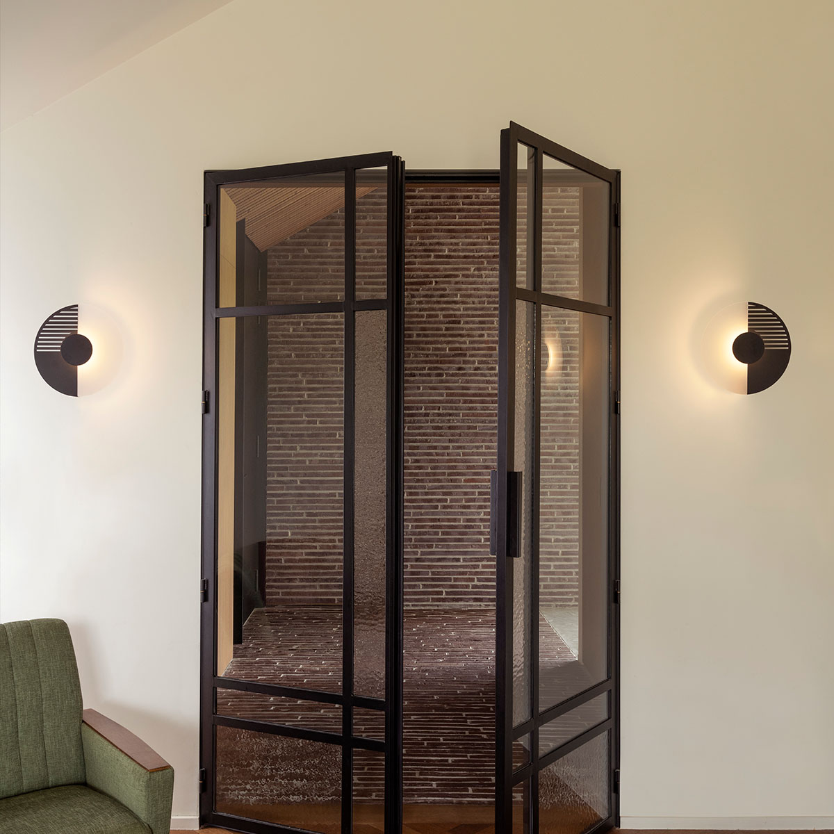 Midnight 505 Wandleuchte, Ø 50,5 cm, Ohne Streifen