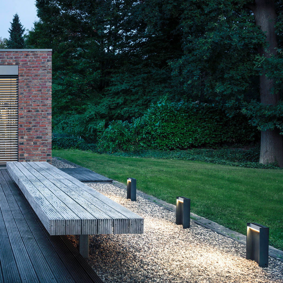 IP44.de slat Pollerleuchte Anthrazit H: 40 cm IP44.de slat Pollerleuchte Cool Brown H: 70 cm