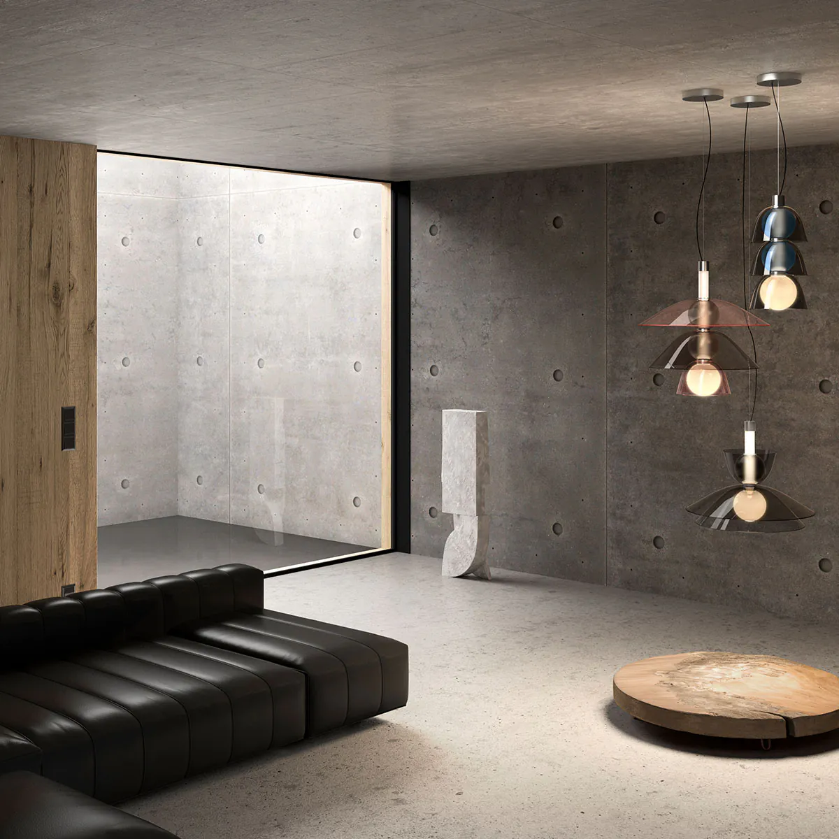 Gems Short Pendelleuchte, Warm color, Short 2 D50 A, Ø: 49 cm, H: 47 cm, Warmweiß 3000K