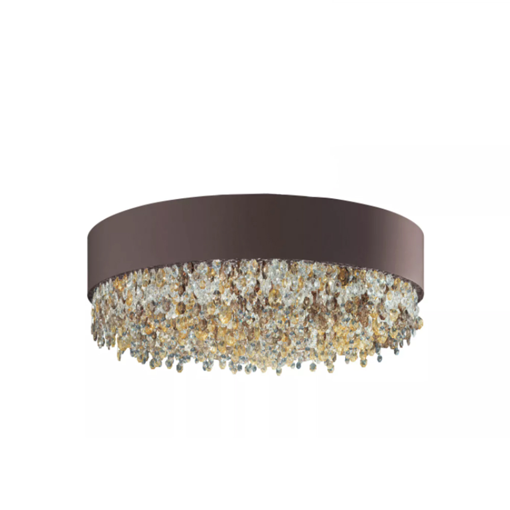 Olà PL6 60 Deckenleuchte, Bronze matt, Ø: 60 cm, LED-Modul