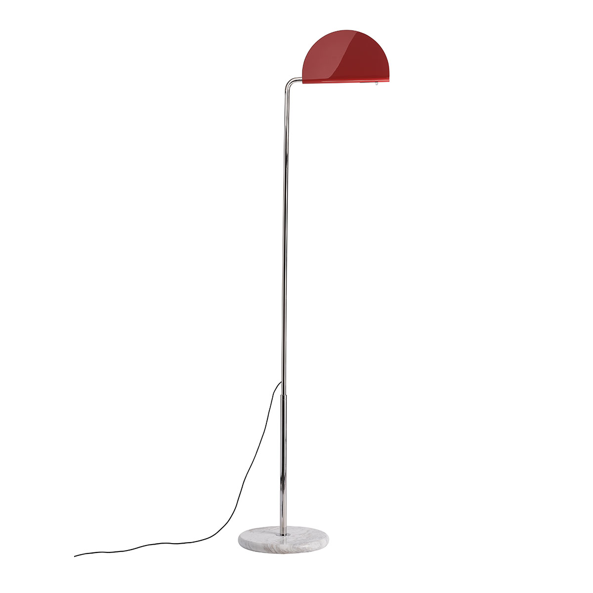 DCW Editions Mezzaluna Floor Stehleuchte Rot Modern – exklusive Stehleuchte für Leseecke