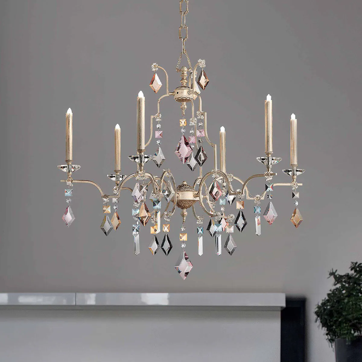 Lizzi 3+3 Kronleuchter, 6-flammig, Ø: 75 cm