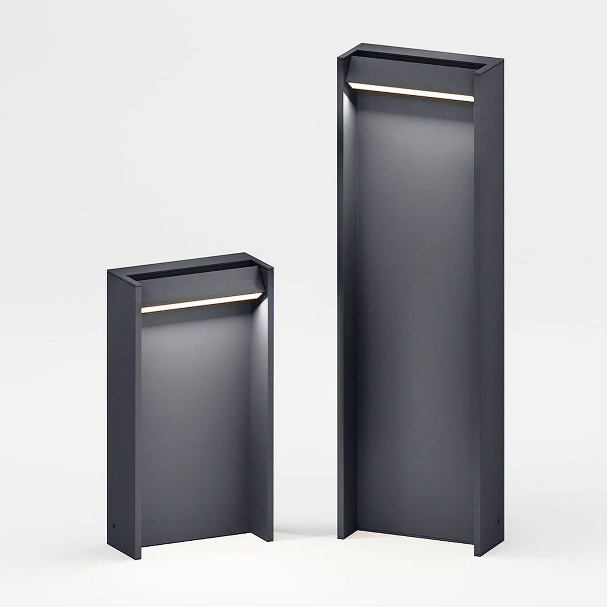 slat Pollerleuchte, Anthrazit H: 40 cm Kleine und große Pollerleuchte für außen in der Farbe anthrazit