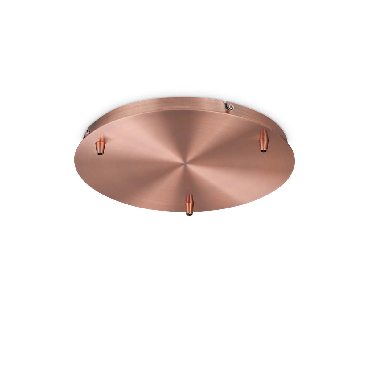 Ideal-Lux-Baldachin-rosone-standard-3-luce-copper Ideal Lux Lampen Baldachin rund 3-fach Ø: 30 cm, H: 2,5 cm, Kupfer