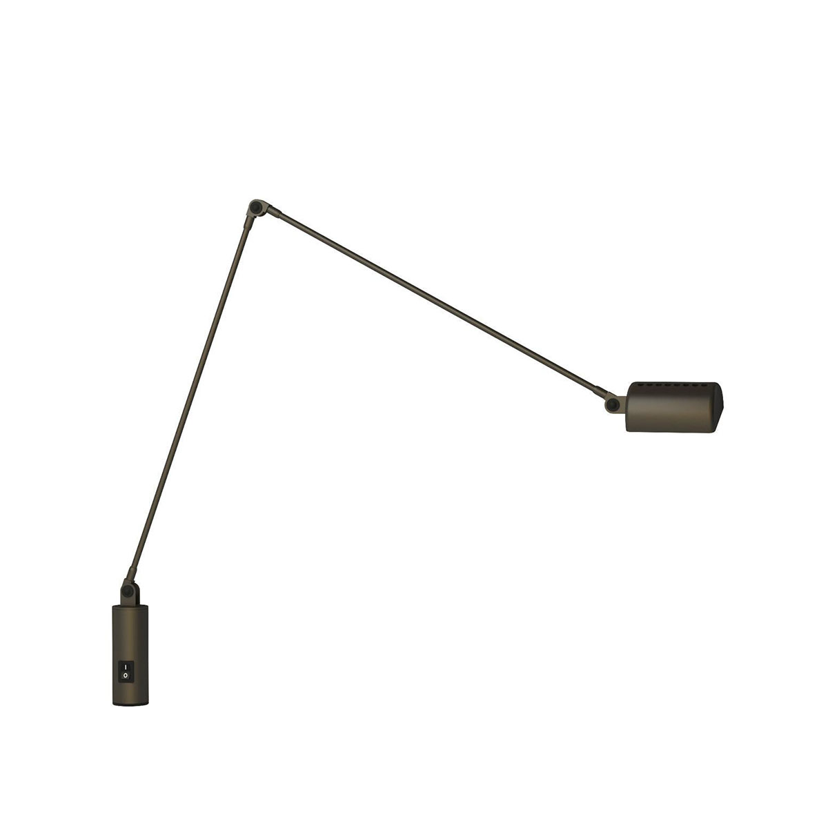 Daphine Cilindro LED Tischleuchte, H: 49 cm, Bronze metallic, Extra-Warmweiß 2700K