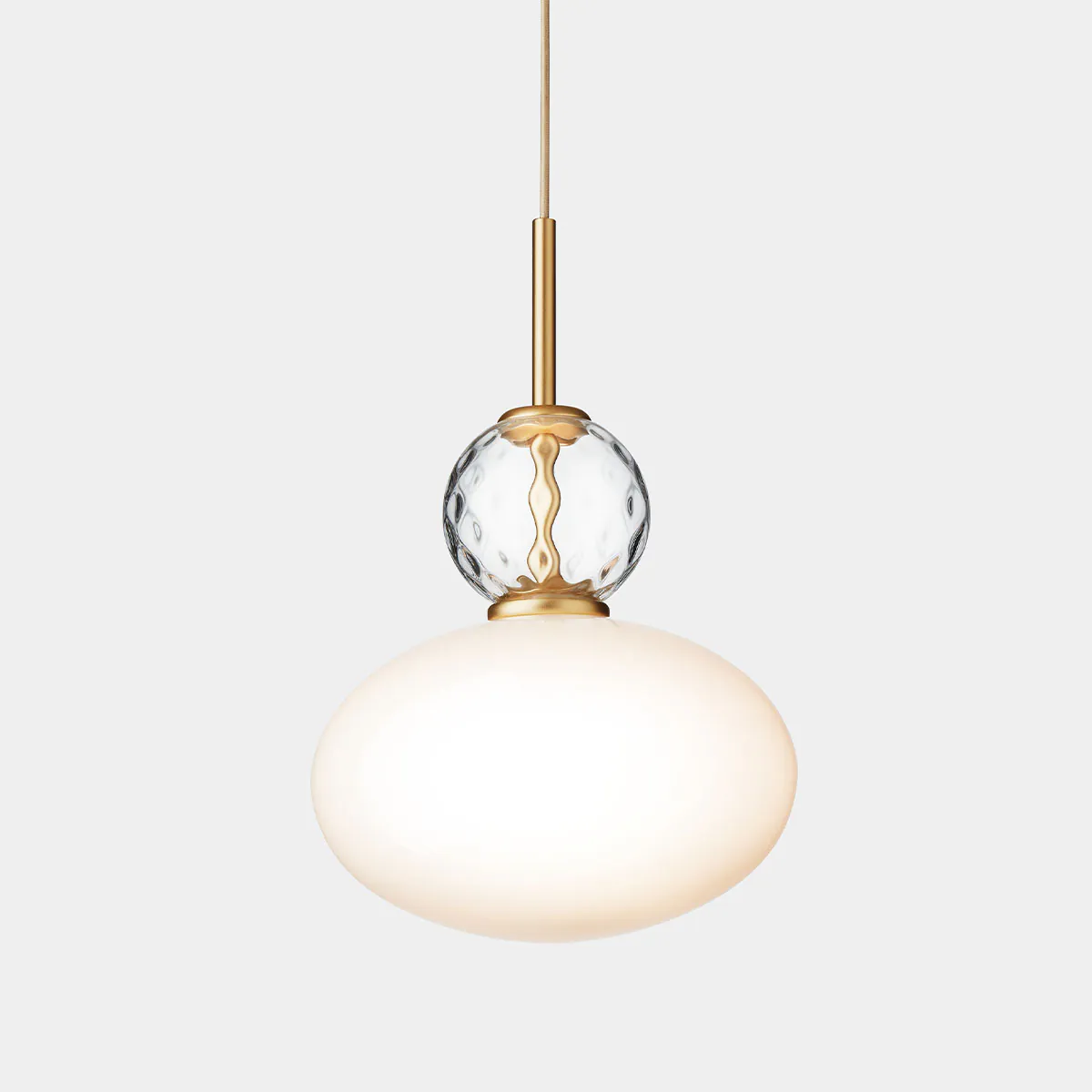 Rizzatto 32 Pendelleuchte, Ø: 30 cm, Messing satiniert