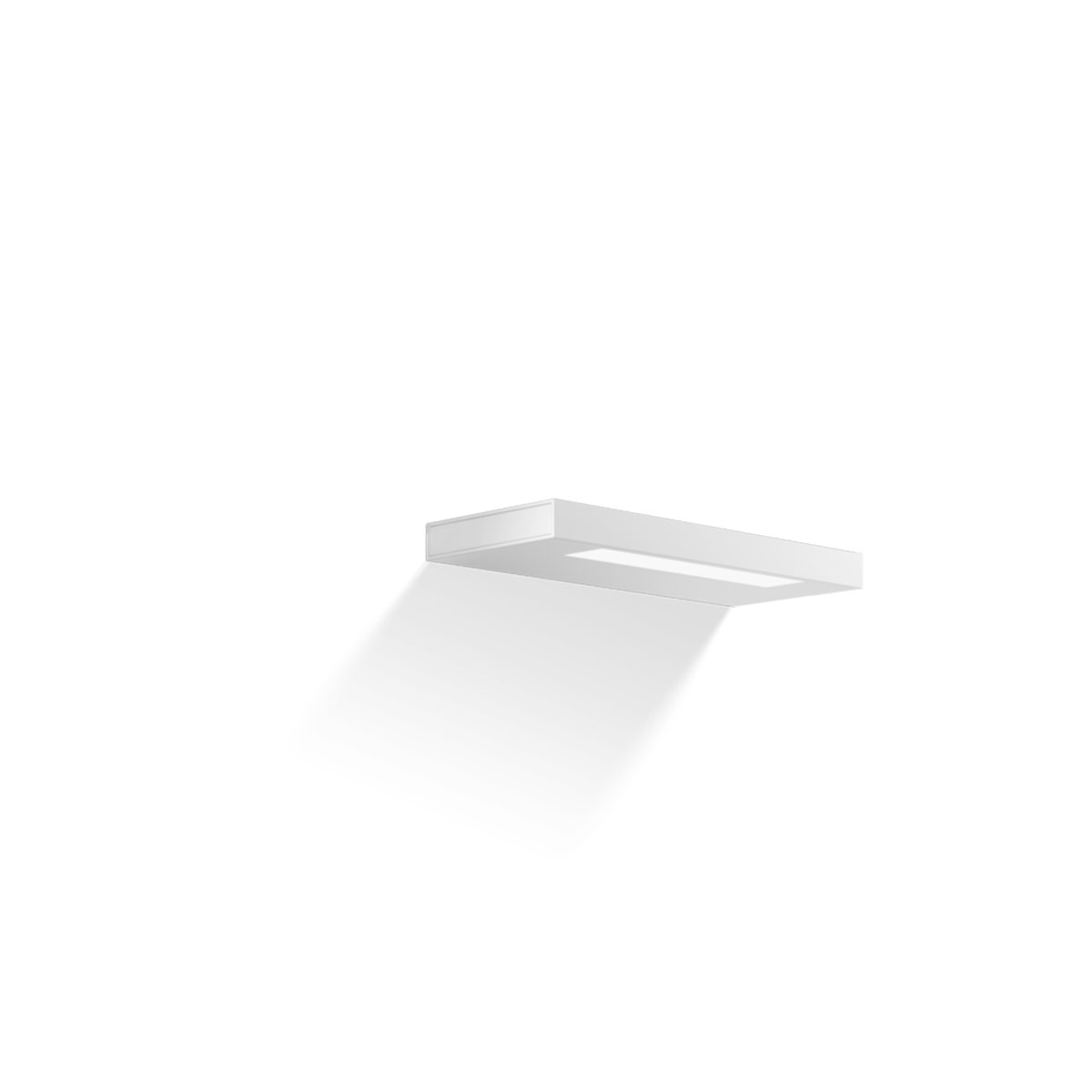 Slim 24 N LED Wandleuchte Badezimmer, Weiß matt, B: 24 cm