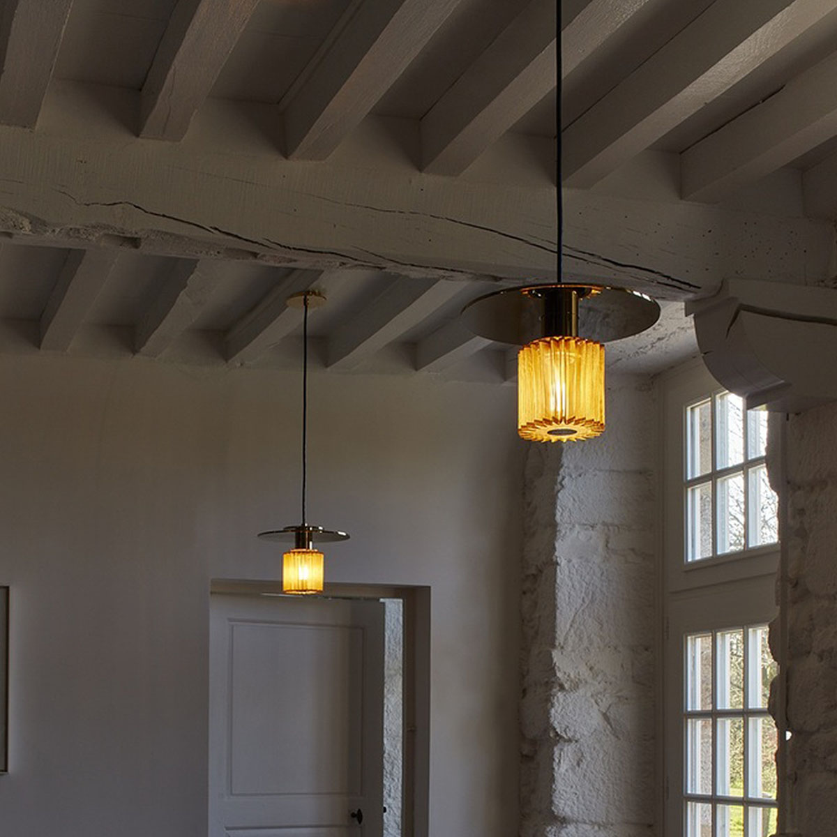 In the Sun Pendant 270 Pendelleuchte, Ø: 27cm, Silber-Gold - Ausstellungsstück