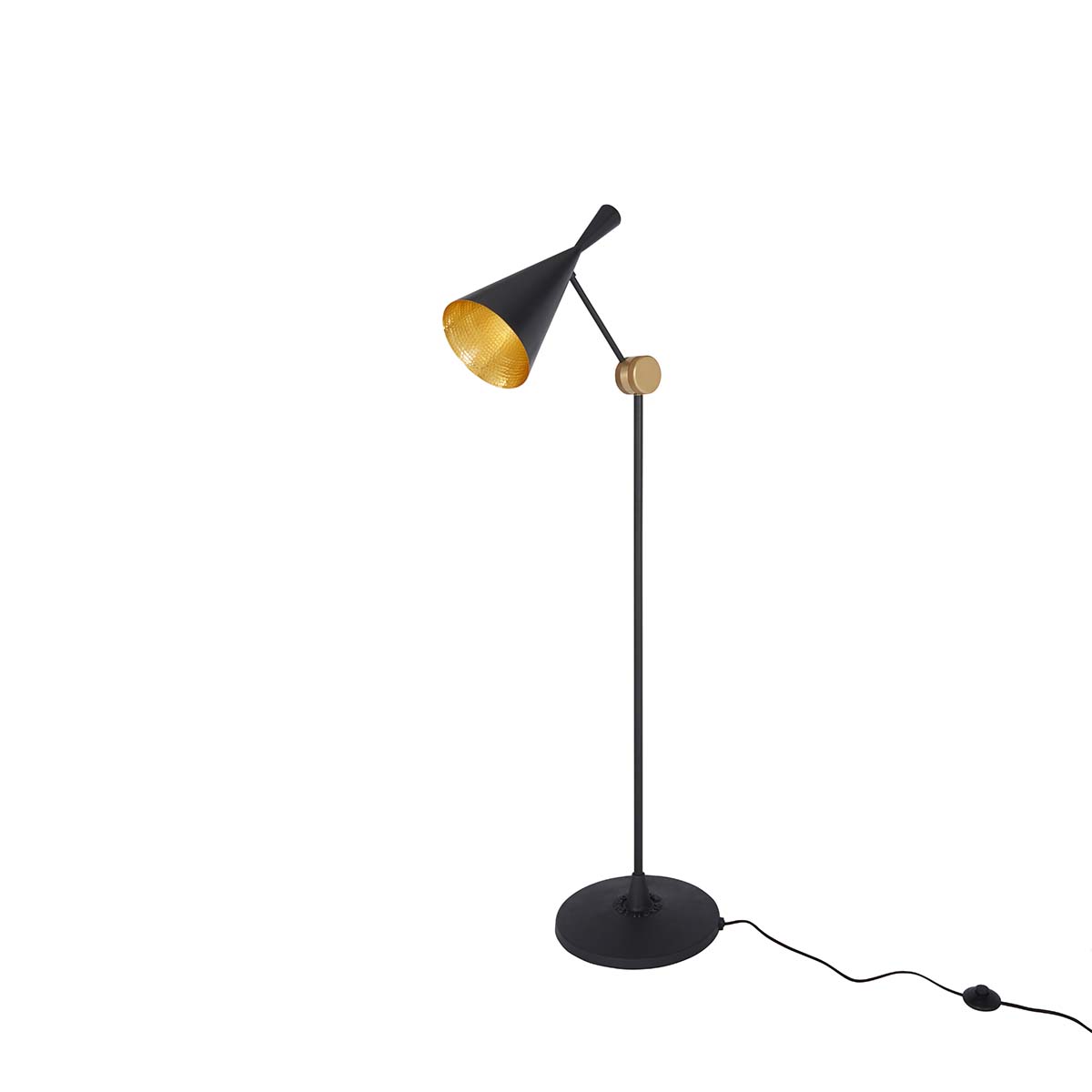 Tom Dixon Beat LED Stehleuchte, H: 157 cm, Schwarz