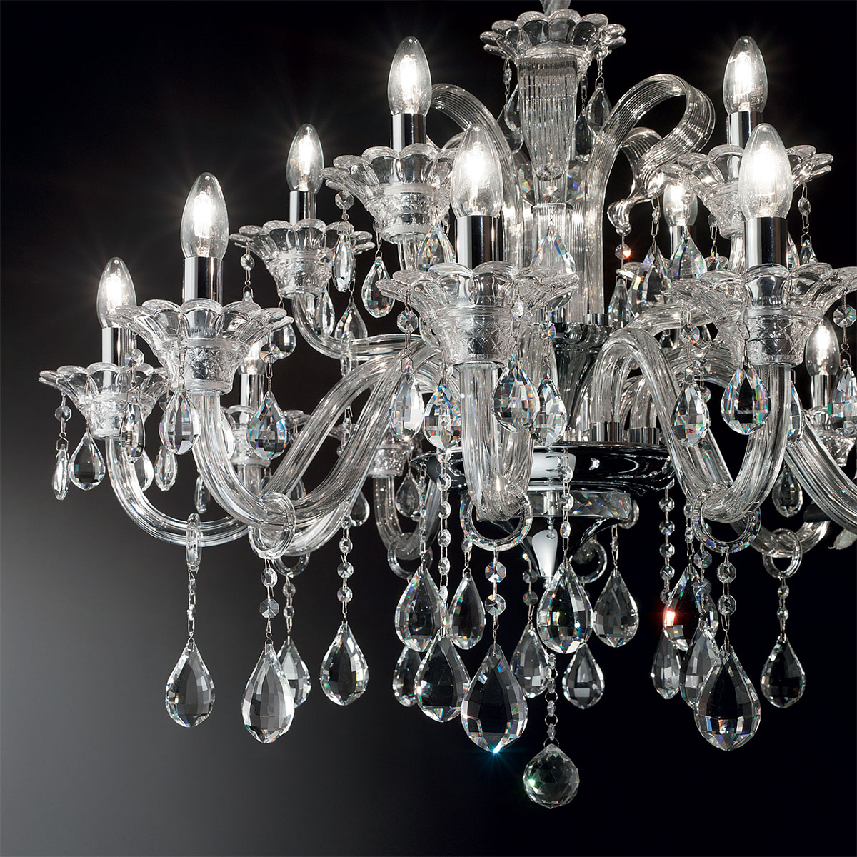 Colossal SP15 Kristallglas Kronleuchter 15-flammig, Transparent, Ø: 95 cm